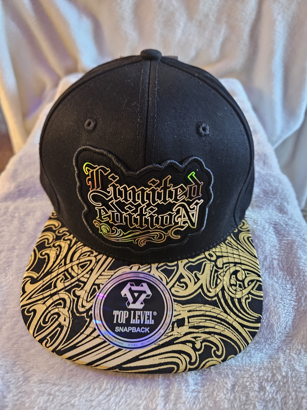 Black & Gold 'Limited Edition' Snapback Hat